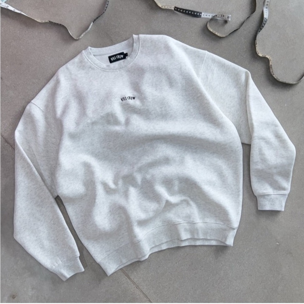 Kill Crew heavyweight lux “simple” crewneck - grey size XS